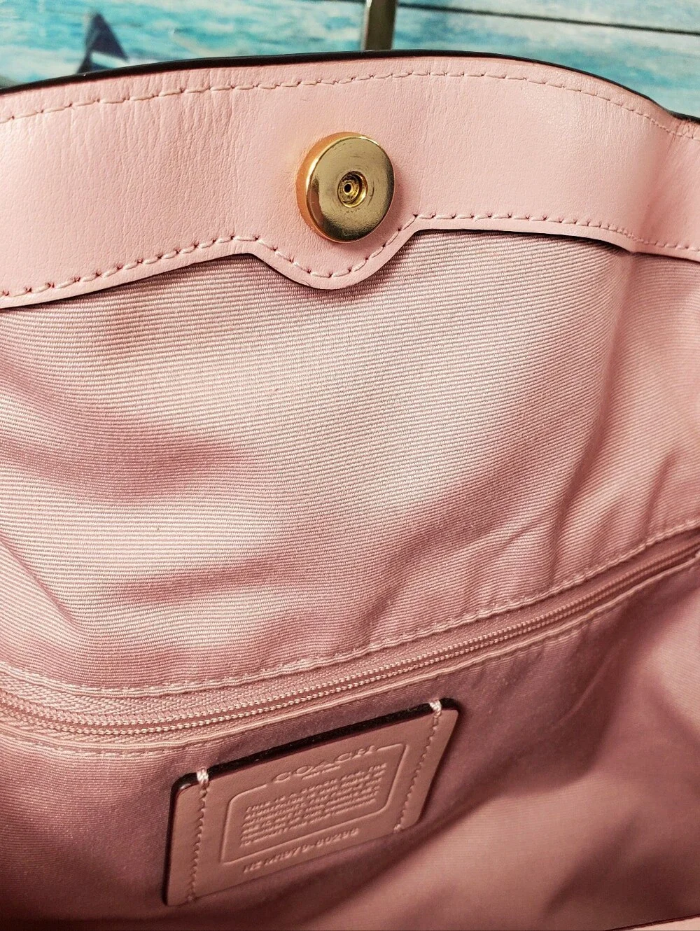 Coach Hallie Shoulder Bag In Signature Canvas Khaki / Pink Blossom F80298